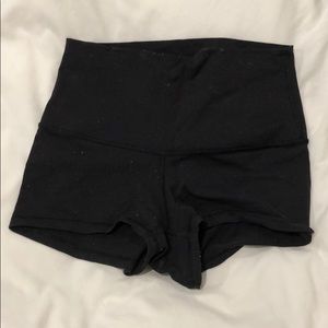 Black lulu shorts
